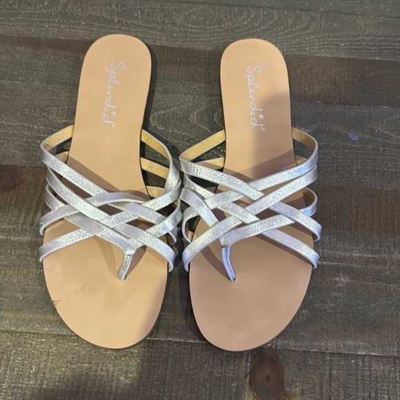 Splendid Silver metallic sandals - Picture 1 of 5
